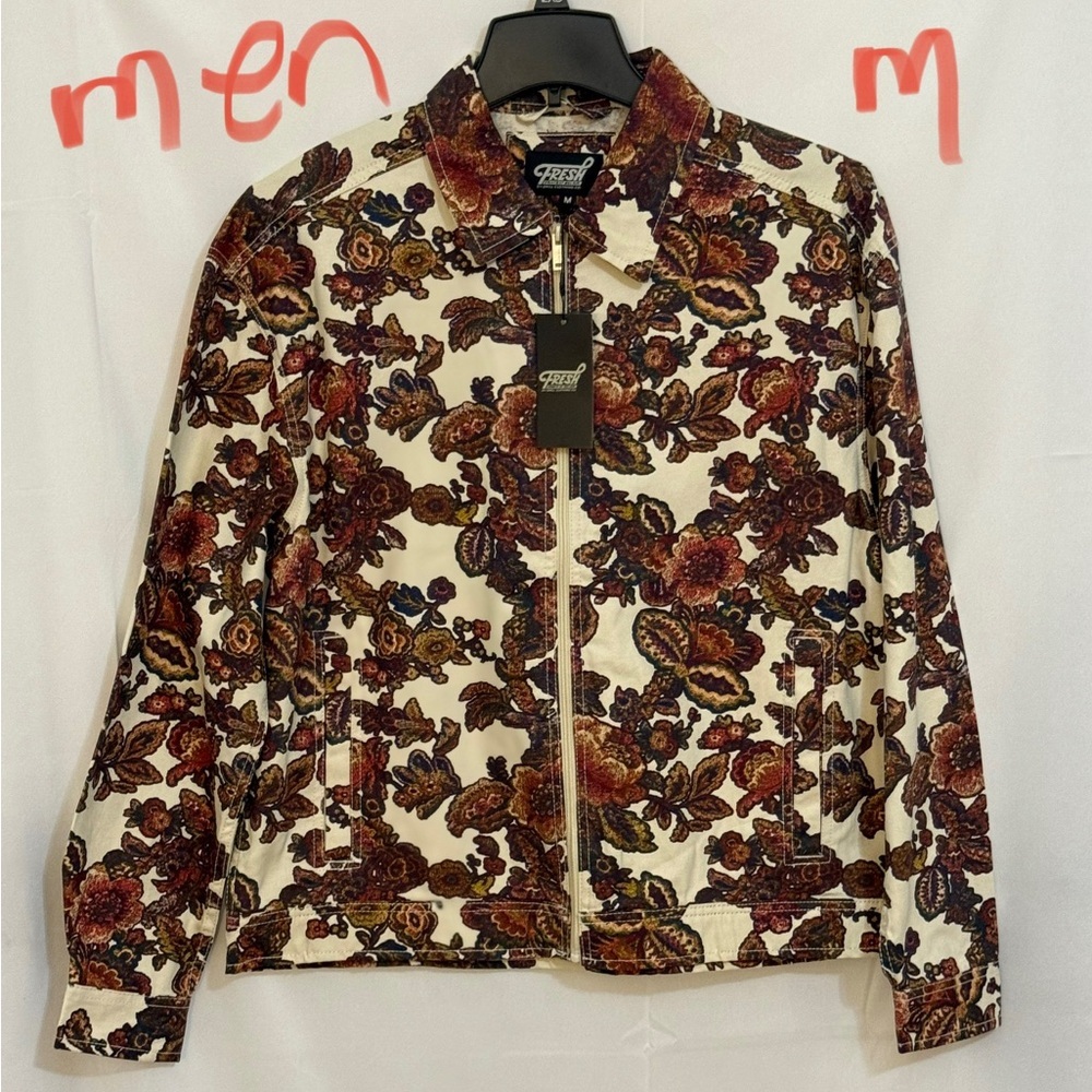 Fresh Multicolor Floral Jean Jacket